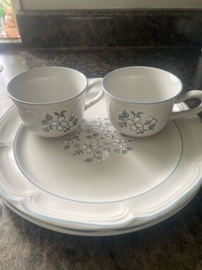 70s Stoneware Dinnerware Set of 2- The Covington Edition Made in Japan